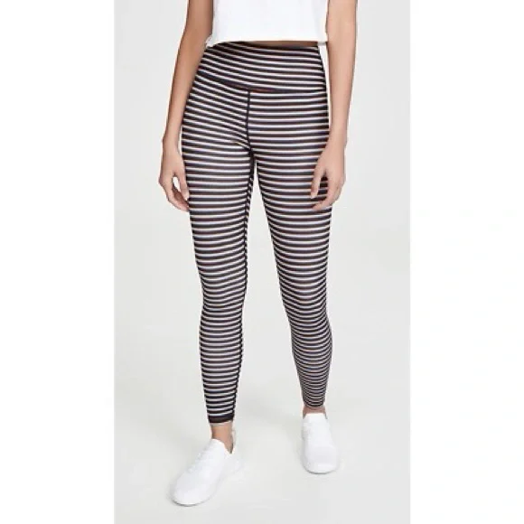 Spiritual Gangster Essential Rainbow Striped High-Waisted Sculpt Leggings XS ** - Picture 4 of 9